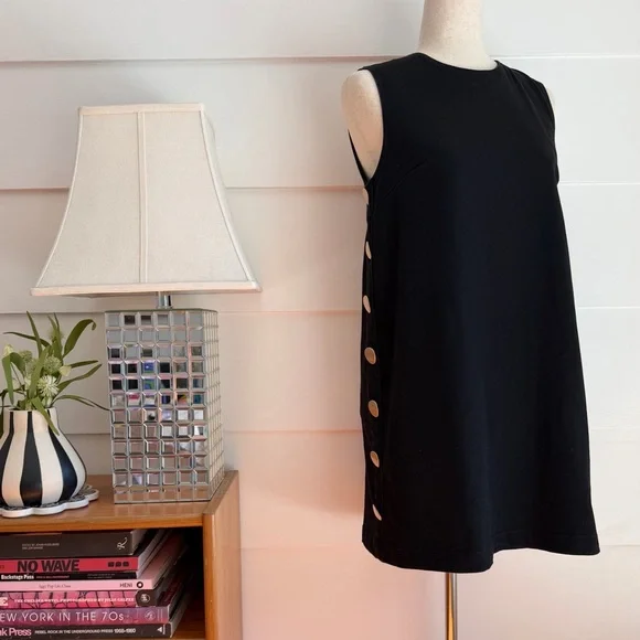 Tuckernuck Hyacinth House Black Twill Button Bitsy Dress size S - Picture 4 of 12